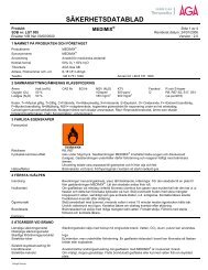 SÄKERHETSDATABLAD - Linde Healthcare
