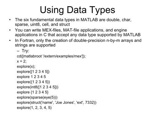 Using external libraries with MATLAB, MEX files