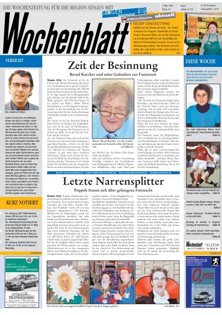 Titel SIN 10 - Singener Wochenblatt