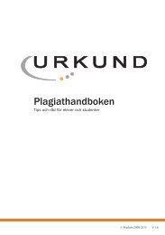 Plagiathandboken - Urkund
