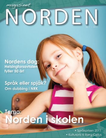 Magasinet Norden nr. 1 - Forsiden - Foreningen Norden