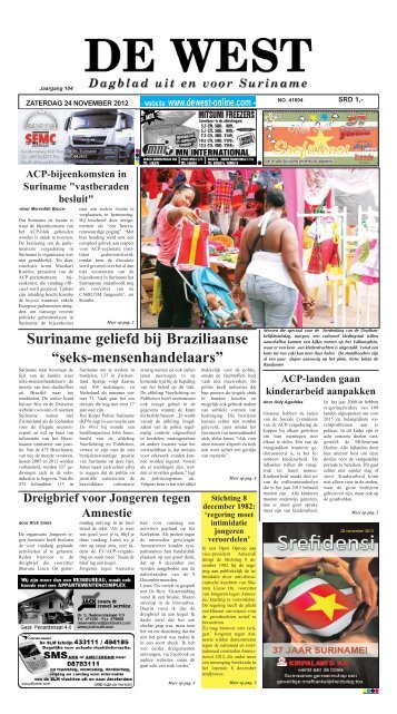 Suriname geliefd bij Braziliaanse “seks-mensenhandelaars” - De West