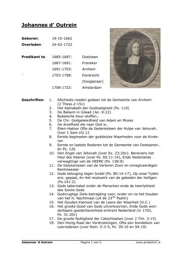 Johannes d' Outrein