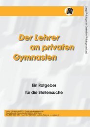 Inhalt Privatschulratgeber - Dphv Deutscher Philologenverband