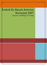 Årsbok för Basset Artesien Normand 2007 - BASSET ARTÉSIEN ...