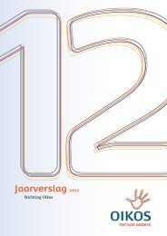 Oikos Jaarverslag 2012 - Stichting Oikos