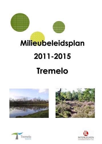 Milieubeleidsplan Tremelo 2011-2015.pdf - Gemeente Tremelo