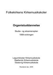 Download organiststudieplanen (ca. 230 kb) - Folkekirkens ...