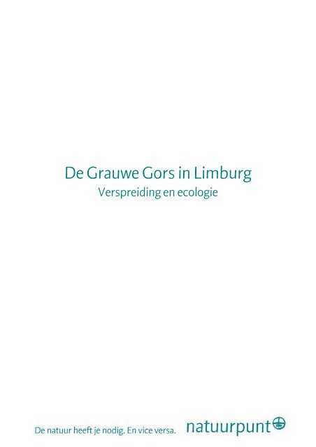 De Grauwe Gors in Limburg - Natuurpunt