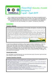 Nieuwsbrief Thomashuis Posterholt zomer 2009