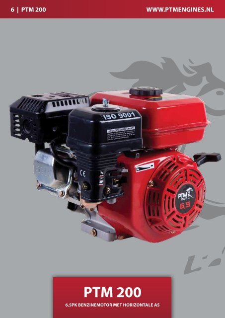 Product catalogus Benzinemotoren - PTM Engines