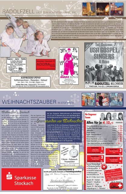 09. Dez. 2009 - Singener Wochenblatt