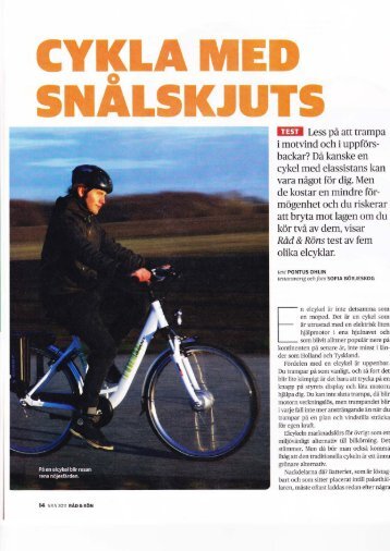 elcykeltest Råd och Rön 2011 liten fil.pdf - Energikontor Sydost