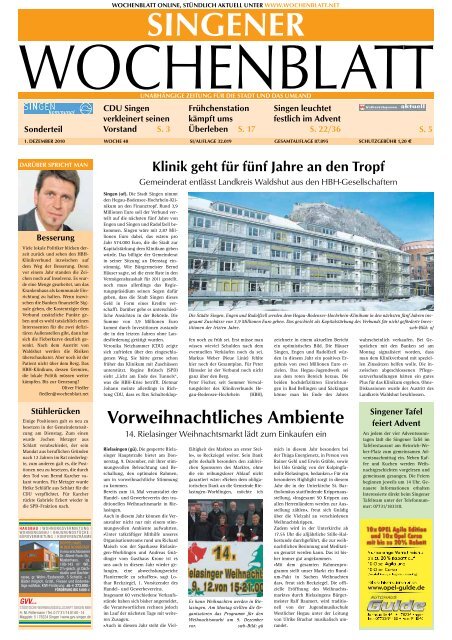 01 Dez 2010 Singener Wochenblatt