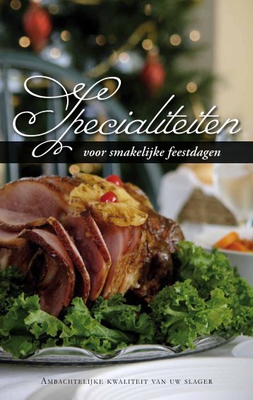 voor smakelijke feestdagen - Slagerij van Kuijk