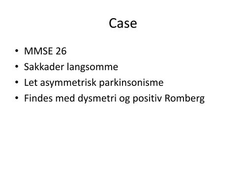 Red Flags for MSA - Dansk Selskab For Geriatri