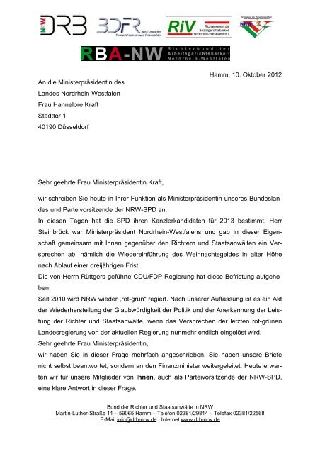 Sonderzahlung Schrb an Mpr Kraft - DRB