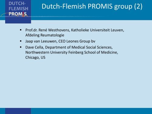 PROMIS - Kenniscentrum Meetinstrumenten