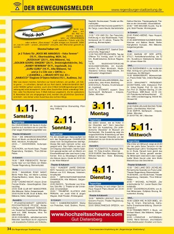 Programm - Regensburger Stadtzeitung