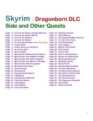 Skyrim - Dragonborn DLC Side and Other Quests