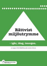 Rättvist miljöutrymme - Jordens Vänner