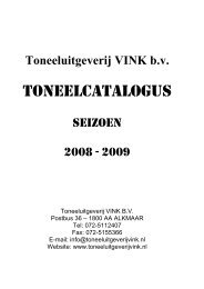 Catalogus 2008-2009 - Toneeluitgeverij Vink