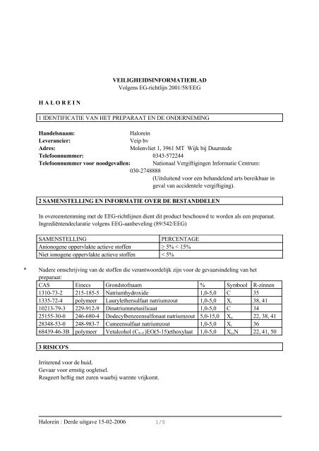 Download MSDS/VIB - Veip