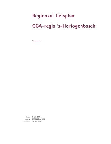 Regionaal fietsplan GGA-regio 's-Hertogenbosch - Gemeente ...