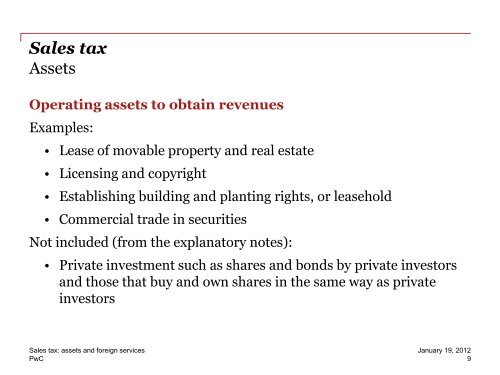 Sales tax - Curaçao International Financial Services Association