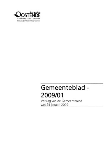 Gemeenteblad - - Oostende