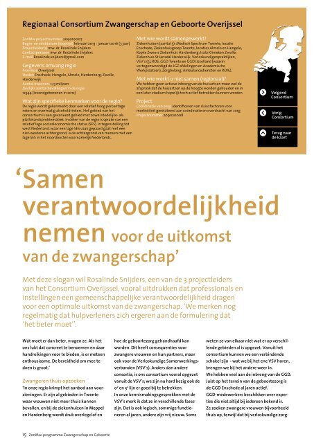 ZonMw Digimagazine - Zwangerschap en Geboorte Noord-Nederland