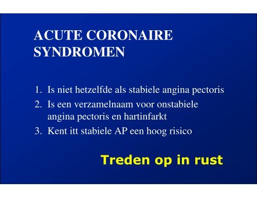 ACUTE CORONAIRE SYNDROMEN - ICverpleegkundige.com