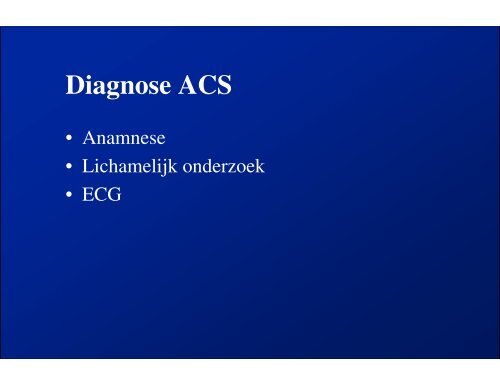 ACUTE CORONAIRE SYNDROMEN - ICverpleegkundige.com