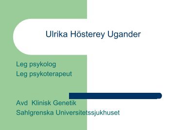 Ulrika Hösterey Ugander - NFH