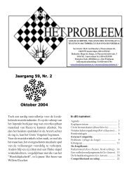 Jaargang 59, Nr. 2 Oktober 2004 - Schaakvereniging Het Probleem