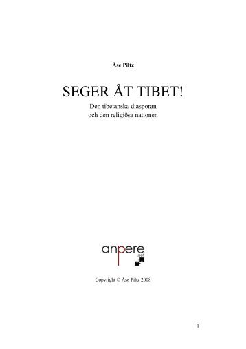 SEGER ÅT TIBET! - Anpere