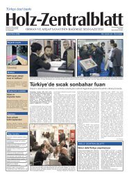 Türkiye'de sıcak sonbahar fuarı - Holz-Zentralblatt