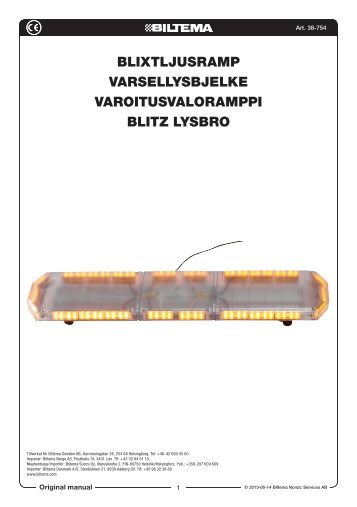 blixtljusramp varsellysbjelke varoitusvaloramppi blitz lysbro - Biltema