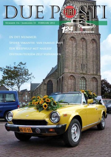 IN DIT NUMMER - Fiat 124 Sport Spider Register