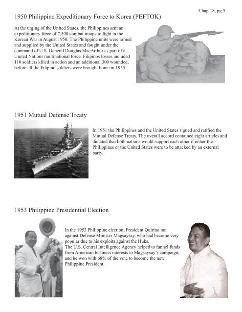 Chapter 18: Elpidio Quirino Era 1948-1953 - Chris Pforr Homepage