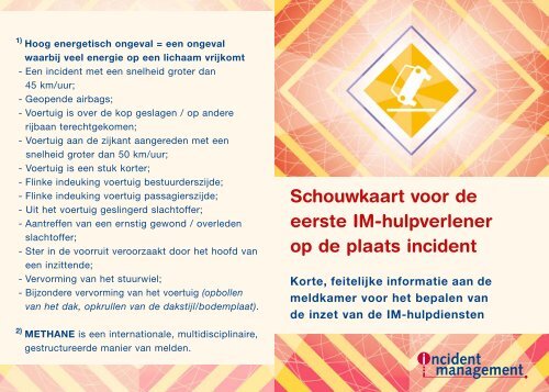 Schouwkaart - Incident Management