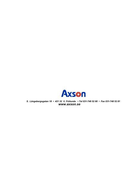 MW/TT 1700/2200/2500/3000/4000/5000 - Axson Teknik AB