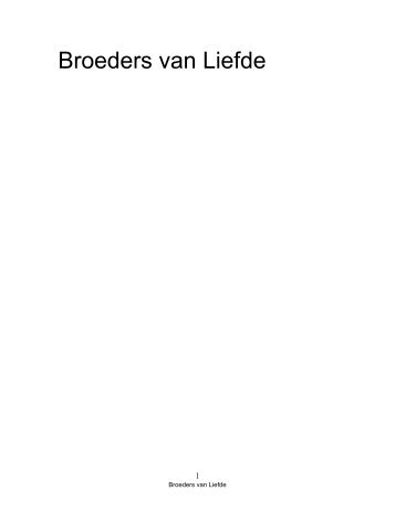 Broeders van Liefde - Arne Sierens