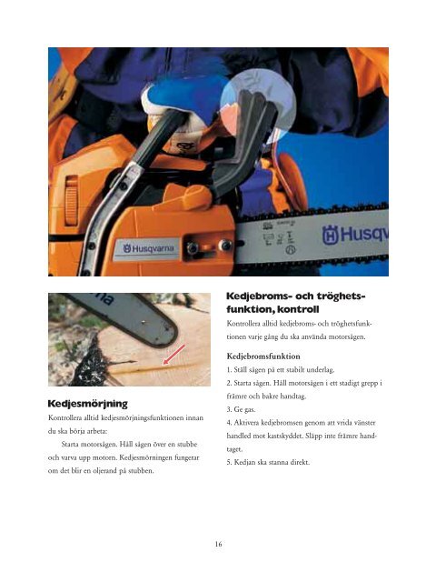 Husqvarnas motorsågningsmanual