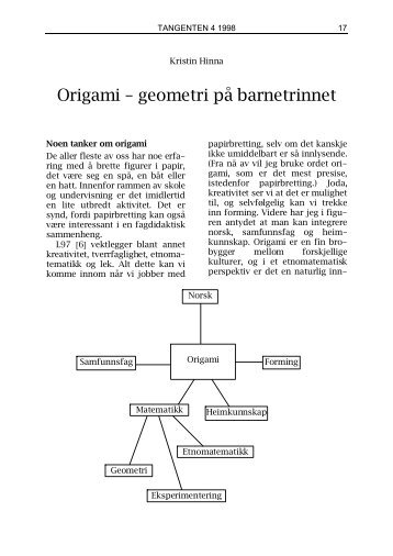 Origami – geometri på barnetrinnet - Caspar Forlag AS