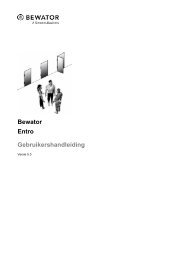 Bewator Entro Gebruikershandleiding - EHM