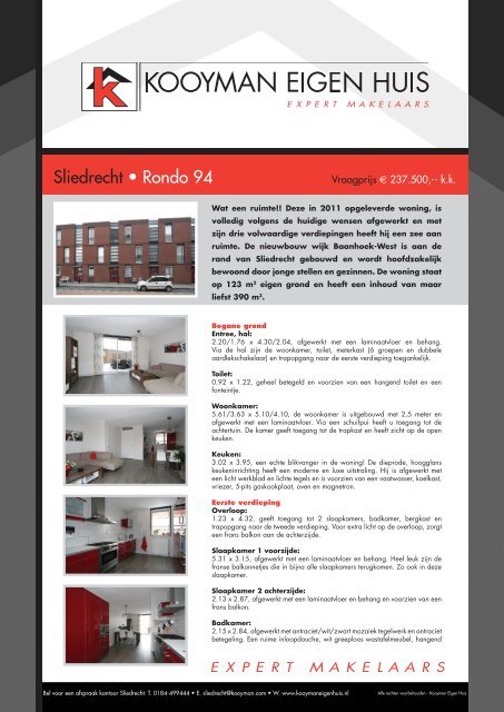 Download brochure - Kooyman Eigen Huis