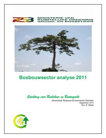 Bosbouwsector analyse 2011 - SBB