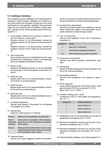 Handleiding Brink HR Medium - Airlife