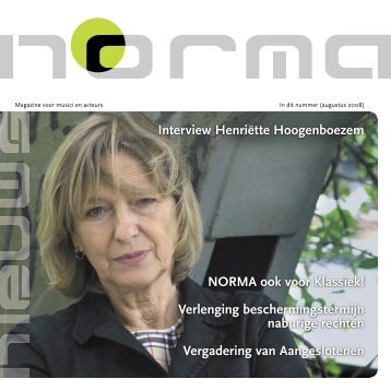 Interview Henriëtte Hoogenboezem NORMA ook voor Klassiek ...